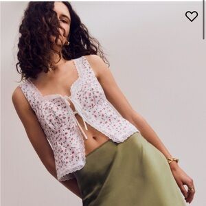 Reformation Rosalie Linen Top